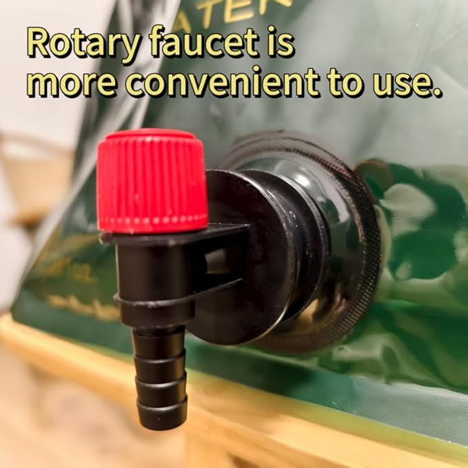 Collapsible 2-Gallon Water Jug Portable Camping Bag with Leak-Proof Spigot Durable BPA-Free 8L Collapsible Water Container for Hiking Camping Emergency Prep (Green)-NeatNest