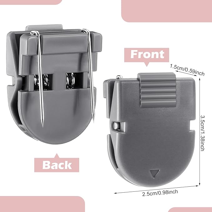25 Pcs Cubicle Clips Fabric Panel Cubicle Accessories Fabric Partition Panel Wall Clip Office Photos Wall for Notes Memos Standard Size, 40-Sheet Capacity (Morandi Color)
