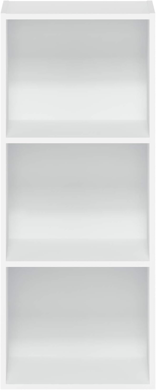 Furinno Luder Bookcase / Book / Storage , 3-Tier, White-NeatNest