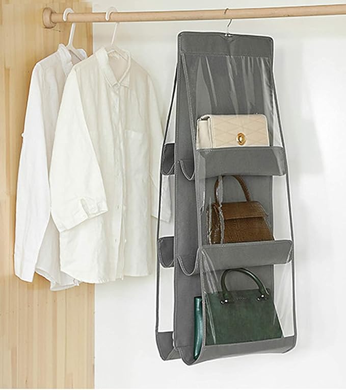 Handbag Storage Hanging Purse Organizer Bedroom Organization Dust-Proof Holder Bag for Wardrobe Closet-NeatNest