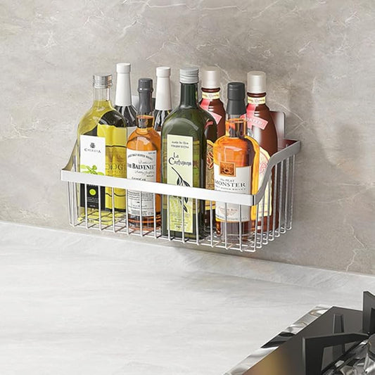 Stainless Steel Hanging Wire Basket Organizer - L 13.78Inch for Cabinet Pantry, Kitchen, Bathroom Storage-NeatNest