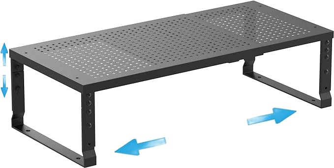 Expandable Spice Rack Kitchen Cabinet Shelf Organizer, Stackable Storage Shelves Racks, Adjustable Counter Shelving for Cabinets, Countertop, Cupboard,Pantry and More(1Pack/Black/Medium)-NeatNest