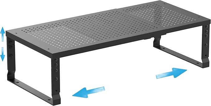 Expandable Spice Rack Kitchen Cabinet Shelf Organizer, Stackable Storage Shelves Racks, Adjustable Counter Shelving for Cabinets, Countertop, Cupboard,Pantry and More(1Pack/Black/Large)-NeatNest