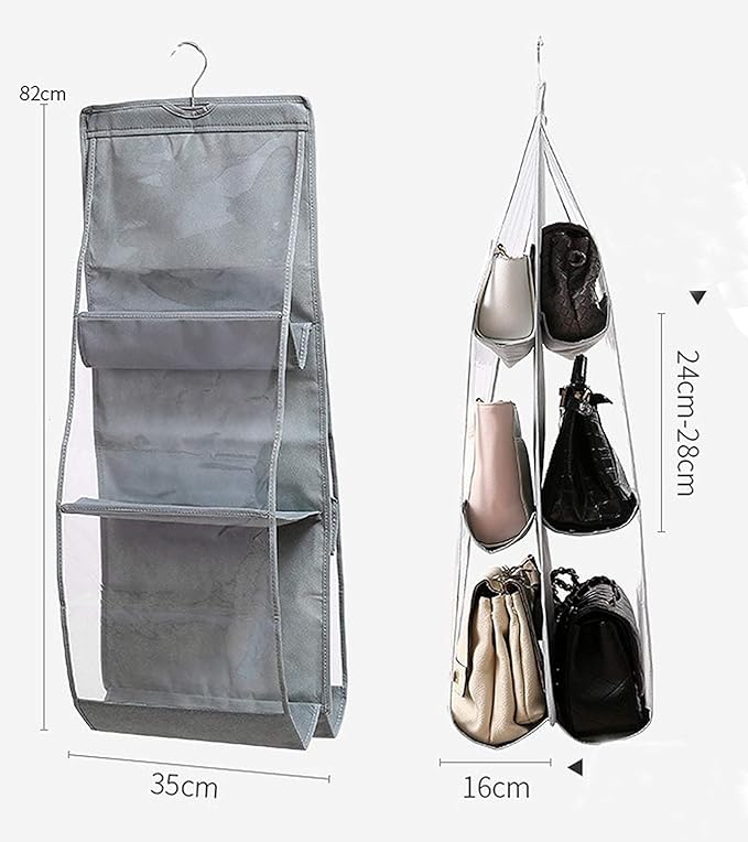 Handbag Storage Hanging Purse Organizer Bedroom Organization Dust-Proof Holder Bag for Wardrobe Closet-NeatNest