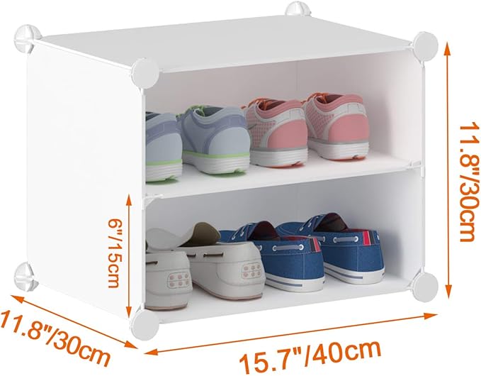 HOMIDEC Shoe Storage Cabinet, 48 Pairs Shoe Rack 3 by 8 Tier Space Saving Shoe Organizer for Closet Hallway Living Room Bedroom Garage-NeatNest