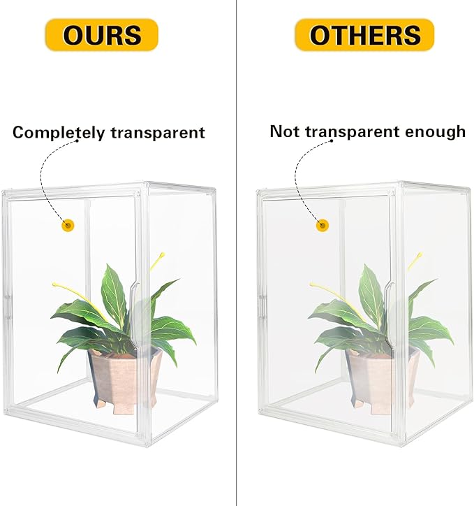 Clear Stackable Plastic Storage Bins with Lid, Dustproof Display Cases, Extra Large Figures Collectibles Showcase, Boot & Shoe Boxes, Helmet Protection Organizer (Transparent, XL-3 Pack)-NeatNest