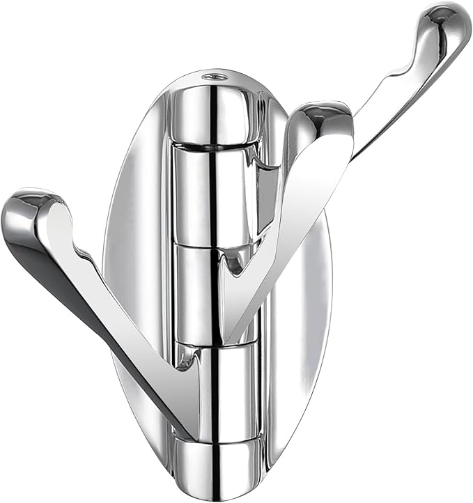 Angle Simple Bathroom Towel Hook Swivel, Metal Hand Towel Hook for Wall, Foldable Robe Coat Hanger, Chrome