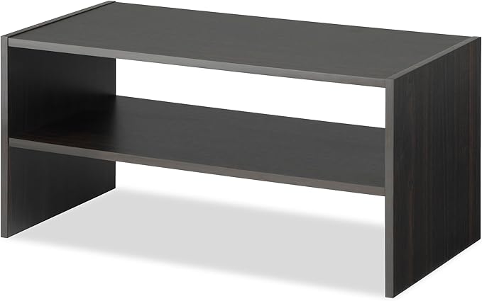 Whitmor Wood Stackable 2-Shelf Shoe Rack, 24 INCH, Espresso-NeatNest