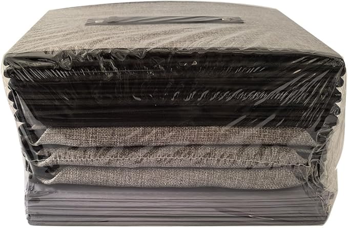 Clothing Storage Bins,16.1 × 9.8 × 6.5 inches Closet Bin with Handles, Foldable Cubes, Fabric Containers for Organizing Shelves, Gray, Large, 6 Pack-NeatNest