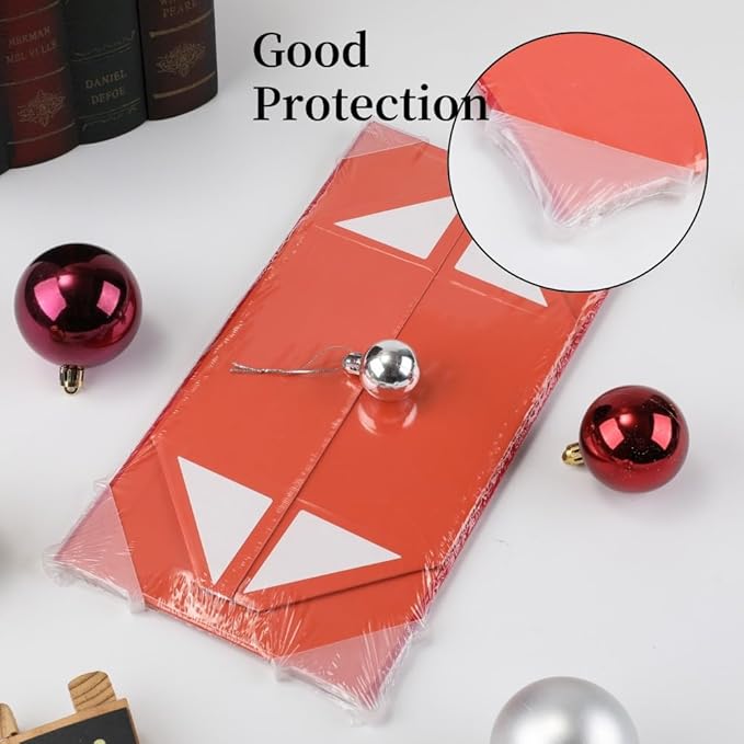6 Pcs Red Gift Box Large 13x11x5.3 Inch Large Black Gift Box Large Magnetic Gift Box with Crinkle Paper Red Large Gift Box with Shredded Paper Luxury Gift Boxes with Lids for Presents-NeatNest