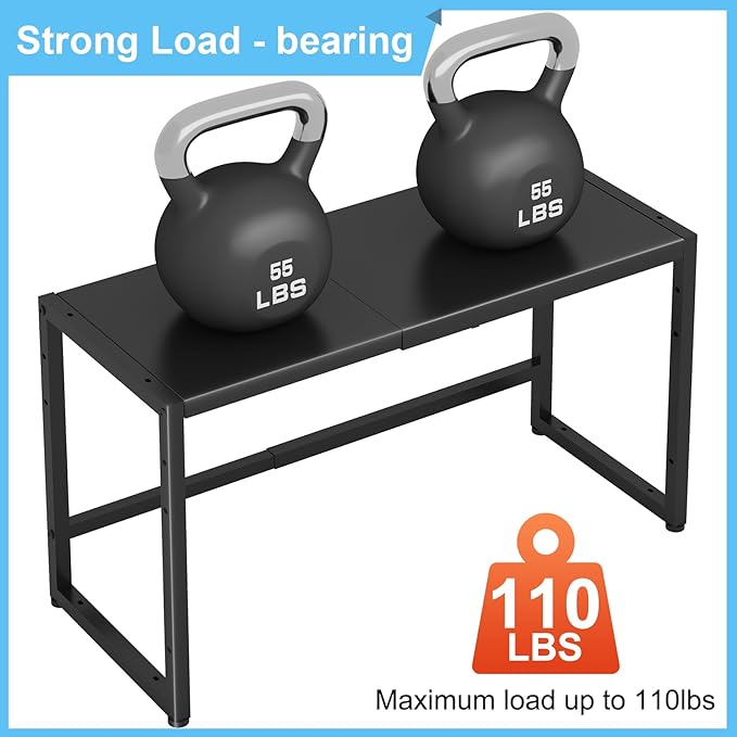 Heavy Duty Metal Shelving Unit - Holds 110 LBS, Expandable Storage Rack for Pots Pans Microwave Small Appliance, Adjustable Metal Shelves for Kitchen Garage Warehouse Cabinet Closet Pantry-NeatNest