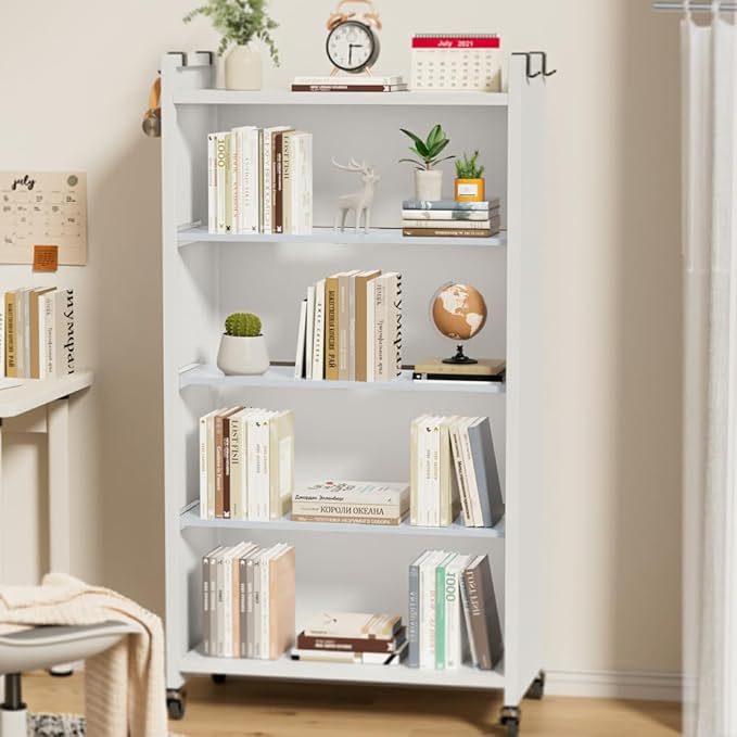 Closet Shelves Organizer 11.8''Width, Adjustable Wardrobe Shelf Organizer System, Metal Shelf for Kitchen Cabinet Wardrobe Cupboard, 2 Pack-NeatNest