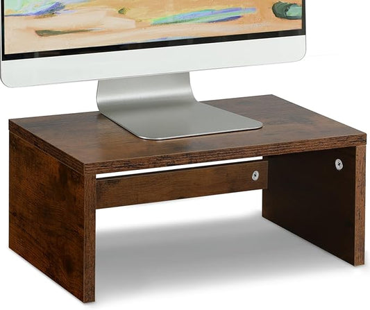 TEAMIX Higher Monitor Stand Riser-6.7 inch, Monitor Riser with Storage for Desk Small Monitor Stand TV/Screen/PC/Laptop Riser Computer Stand Desktop Shelf-NeatNest