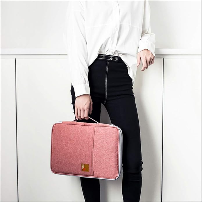 Document A4 Bag Case Waterproof Organizer Portfolio Office Travel Zipper Multi-Function Pouch