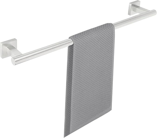Alise Bath Towel Bars 16 Inch,Towel Hanger Towel Racks for Bathroom Lavatory,SUS304 Stainless Steel Towel Holder Wall Mount Single Towel Rail,Brushed Nickel GDL4040F-LS