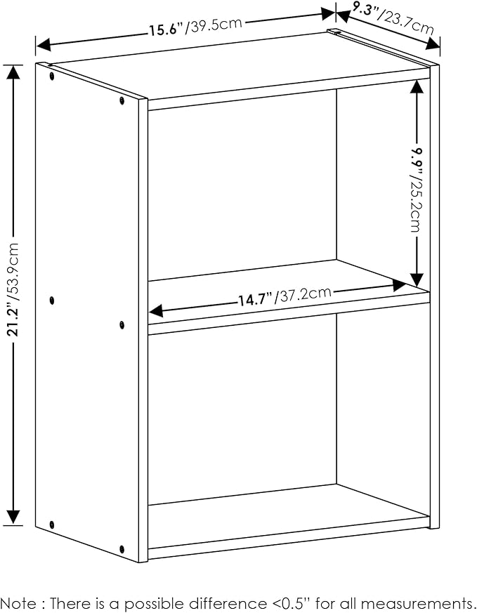 Furinno Luder Bookcase / Book / Storage, French Oak-NeatNest