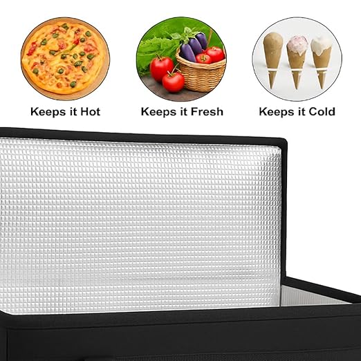 Casserole Carrier for Hot or Cold Food, Insulated Bag Lasagna Lugger Tote for Potluck Parties/Picnic/Cookouts, Fits 9"x13" Baking Dish Black Keep Food warmPans lid and Carrying case Container Heat-NeatNest