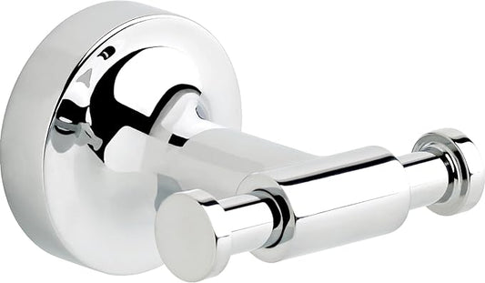 Franklin Brass Voisin (1-Pack) Towel Hooks Polished Chrome Bathroom Hooks Wall Mounted for Robes & Towels 2-Prong Hand Towel Hook Holder Kitchen, Bath, Bathroom Accessories VOI35-PC