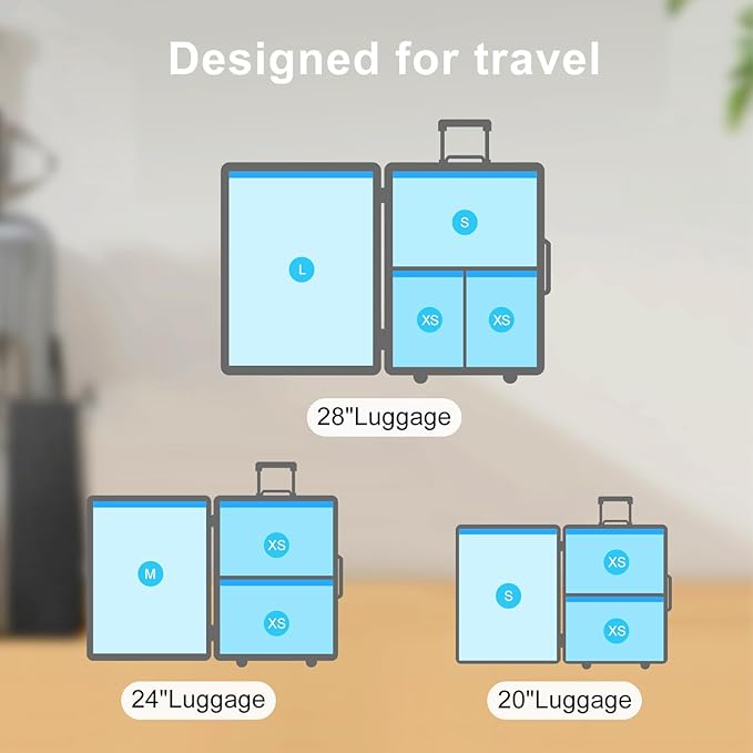 Travel Vacuum Bags Combo 6 Pack - Space Saver Vacuum Storage Bags for Clothing and Luggage-NeatNest