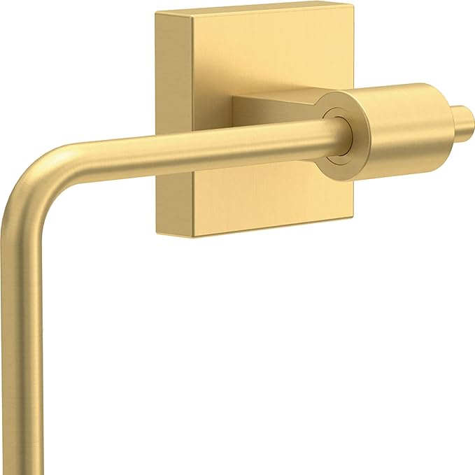 Franklin Brass Maxted (1-Pack) Hand Towel Ring Modern Gold Holder for Wall Mount Square Hanger for Kitchen, Bathroom Accessories MAX46-MG