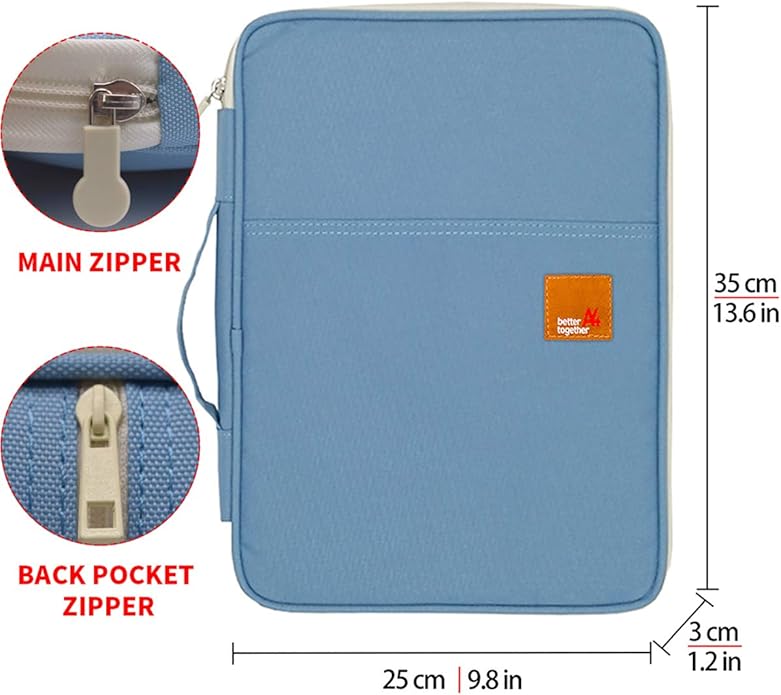 Document A4 Bag Case Waterproof Organizer Portfolio Office Travel Zipper Multi-Function Pouch