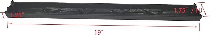 AEONS 1U Blank Rack Mount Panel 19-Inch Server Network Rack Enclosure Plastic Toolless Mounting Blanking Spacer Panel Black- 10 Pack