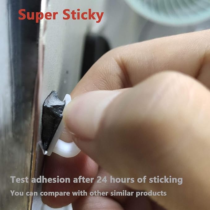 Cable Clips 40pcs with Strong Adhesive Tapes,Wire Holder Organizer Cord Management for Car, Office and Home (Black- CC05(40PCS))-NeatNest