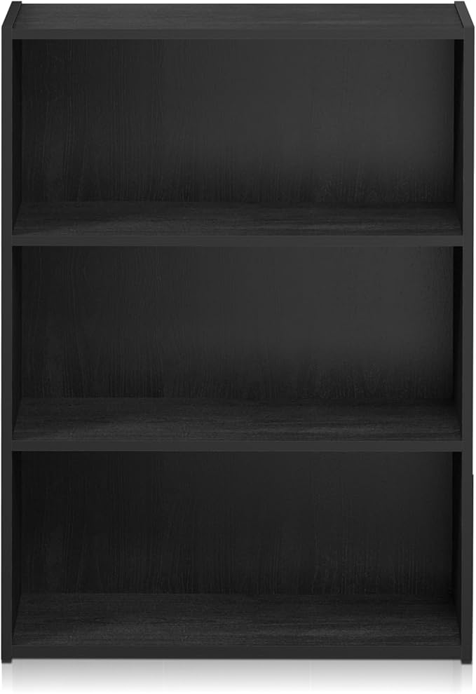 Furinno Pasir 3-Tier Open Shelf Bookcase, Americano