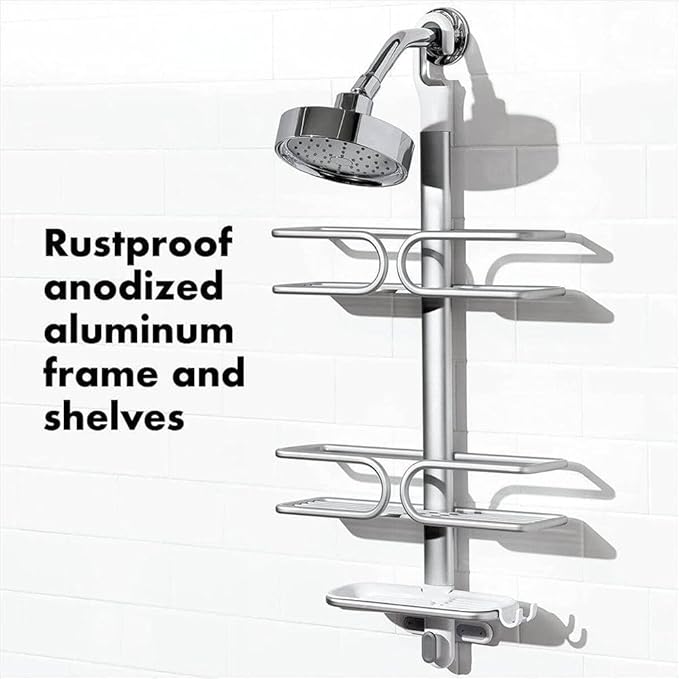OXO Good Grips 3-Tier Aluminum Shower Caddy