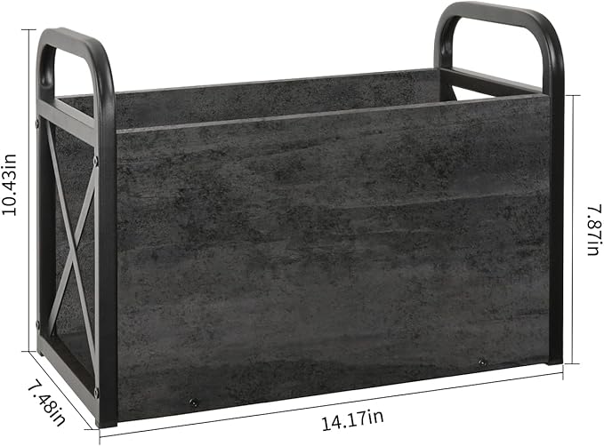 YINMIT Magazine Holder, Magazine Rack Floor, Magazine Storage Basket, Folder Organizer Bin for Books, Newspapers, Tablets-NeatNest