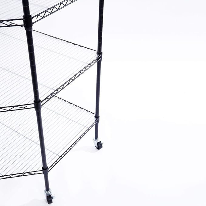 6 Tier Adjustable Storage Shelf Metal Storage Rack Wire Shelving Unit Storage Shelves Metal for Pantry Closet Kitchen Laundry
