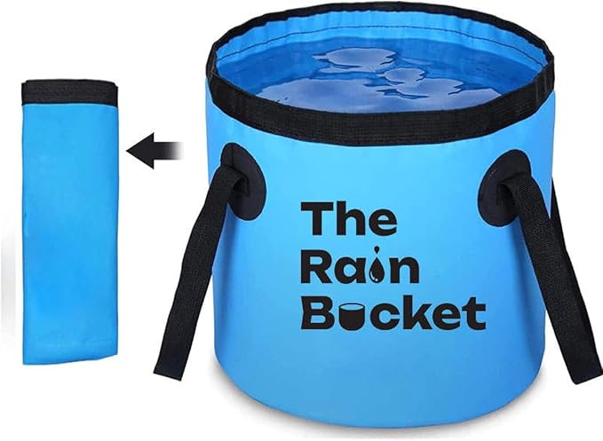 Collapsible Foldable Buckets with Handles – 3-Piece Set (10L & 15L) Bucket + 10L Water Bag with Faucet – Waterproof PVC Wash Basins for Camping, Fishing, Hiking, Car Wash – Portable & Leakproof-NeatNest