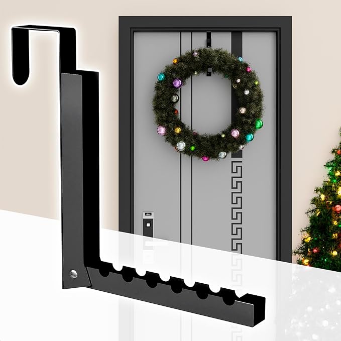 Over The Door Hanger Folding Clothes Drying Rack, Folding Hanging Coat Rack for Indoor Laundry Room Compact Small Space Foldable Portable Clothing Hanger Hook Collapsible- 2 Pack（Black）