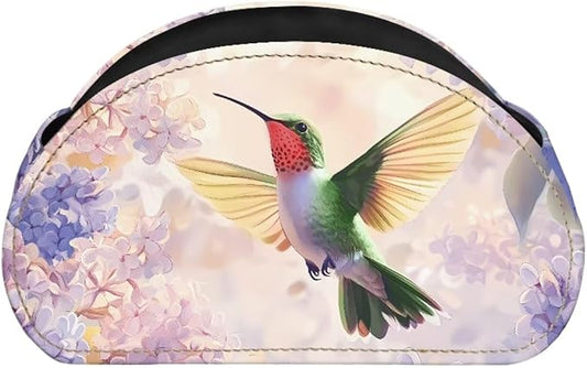 Green Hummingbird Print Office Desk Organizers with 5 Compartments, Remote Control Holder - Desktop/TV Stand/Couch Accessory,for Controllers/Media Players/Eyeglasses Storage-NeatNest