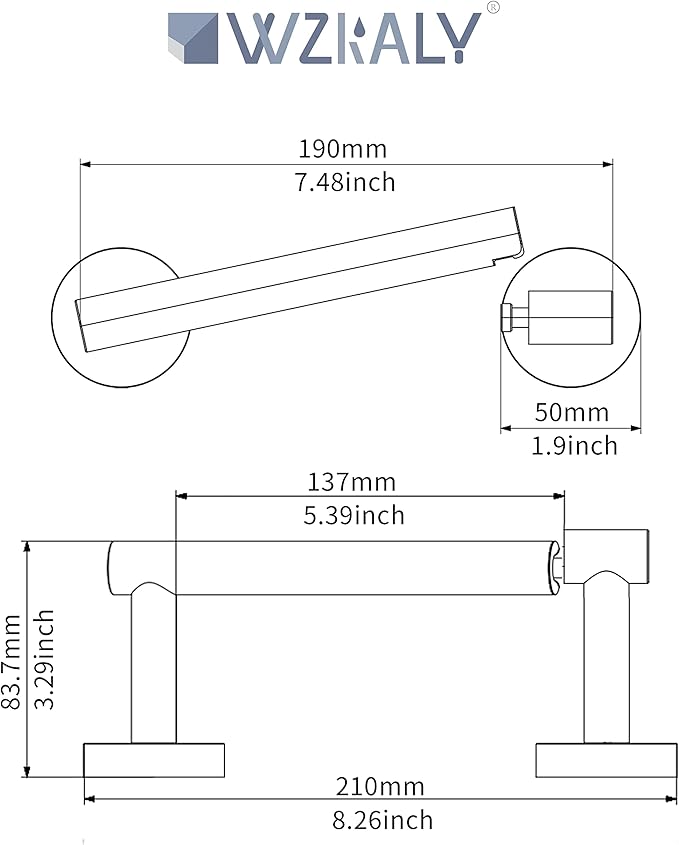 Gold Toilet Paper Holder SUS 304 Stainless Steel Adjustable TP Large Mega Roll Holder Wall Mounted Toilet Tissue Holder for Bathroom