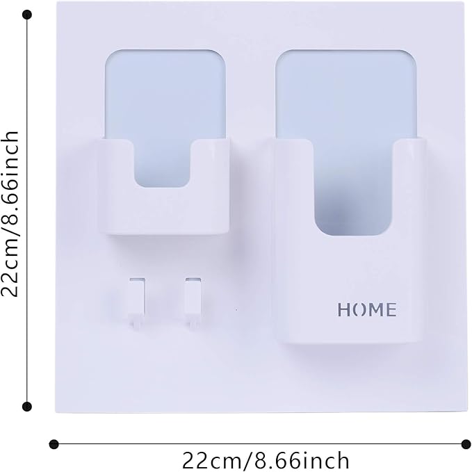 Bright Life Bedside Shelf Bedroom Dorm Room Rack Organizer Storage -Use as Kid Student Wall Shelf to Organize Headphone,Remotes,Glass,Cellphones(Vertical Type/White)-NeatNest