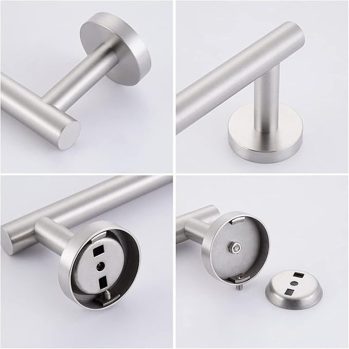 KES 19.2 Inch Bathroom Towel Bar, Towel Holder for Wall, Bathroom Towel Racks SUS304 Stainless Steel Brushed Finish, Total Length 21.6 Inch, A2000S55B-2