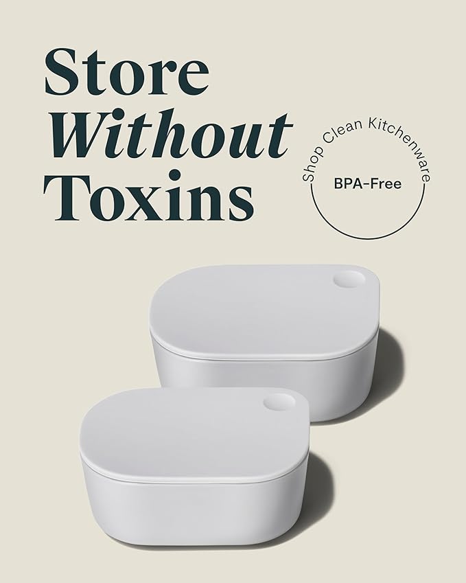 Caraway Mini Dash Inserts - 2pc .6 Cup Dash Ramekins w/Lids - Easy to Store, Non Toxic - Perfect for Sauces, Garnish, & Small Snack or Sides-NeatNest