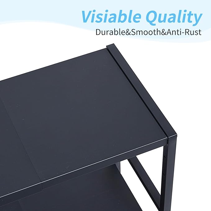 2-Tier Expandable Metal Storage Shelves, 150LBS Heavy Duty Shelving Units and Storage,Adjustable Utility Organization and Storage Shelf Rack For Kitchen Garage Laundry Bathroom Pantry Warehouse-NeatNest