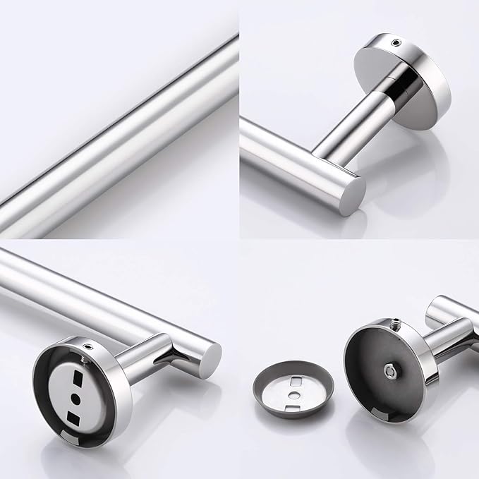 KES 21.3 Inches Towel Bar for Bathroom Kitchen Hand Towel Holder Dish Cloths Hanger SUS304 Stainless Steel RUSTPROOF Wall Mount Polished Steel, Total Length 23.6 Inch, A2000S60