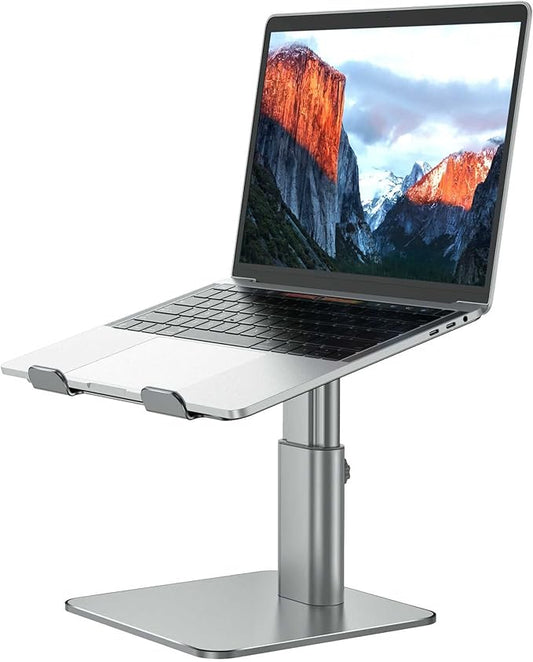BESIGN LSX6N Laptop Stand, Ergonomic Adjustable Notebook Stand, Riser Holder Computer Stand Compatible with Air, Pro, Dell, HP, Lenovo More 10-15.6" Laptops, Gray-NeatNest