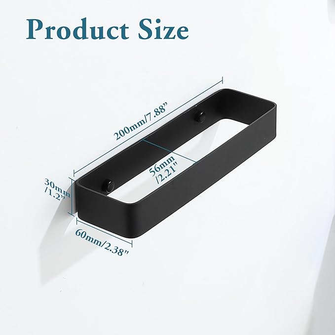 Bathroom Towel Bar, SUS304 Stainless Steel Towel Racks for Bathroom Wall Mounted, Heavy Duty Towel Holder Kitchen Bathroom Accessories Modern Home Decor (8 Inch)