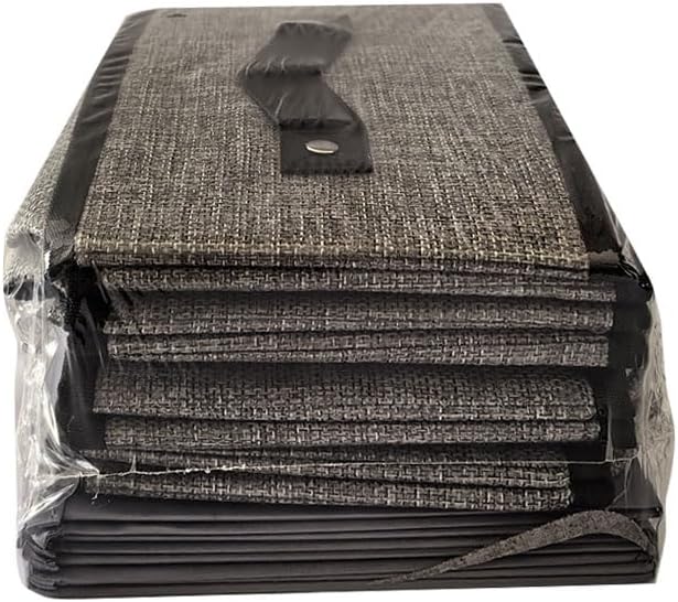 Foldable Clothes Boxes, Closet Bin with Handles, Fabric Storage Baskets for Drawers, Bins for Organizing Shelves, 13 × 9.1 × 5.5 inch, 4 Pack, Gray-NeatNest