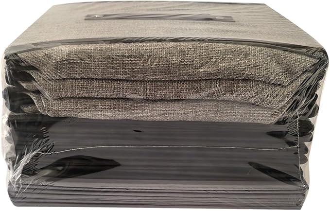 Clothing Storage Bins,16.1 × 9.8 × 6.5 inches Closet Bin with Handles, Foldable Cubes, Fabric Containers for Organizing Shelves, Gray, Large, 6 Pack-NeatNest