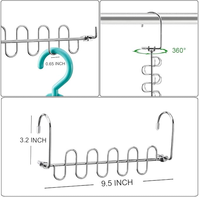 Meetu Space Saving Hangers Magic Cloth Hanger Metal Closet Organizer (Pack of 12)-NeatNest