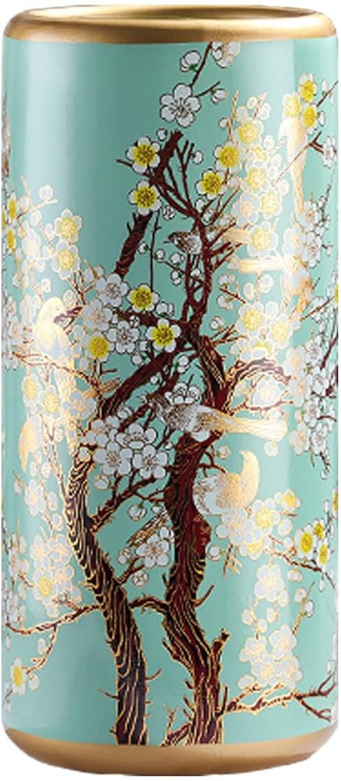 Ceramic Umbrella Stand Umbrella Holder for Entryway Hand-Made Umbrella Stand Barrels Umbrella Holder Cane Floor Standing Vase Ceramic Storage Bucket for Home Office Entrance Indoor.(F)-NeatNest