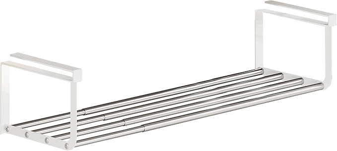 Expandable Shoe Rack Organizer - Adjustable Shoe Rack & Under Cabinet Shelf - for Shoe or Clothing Storage and Organization, Under Shelf Storage (Stainless,1Pcs)-NeatNest