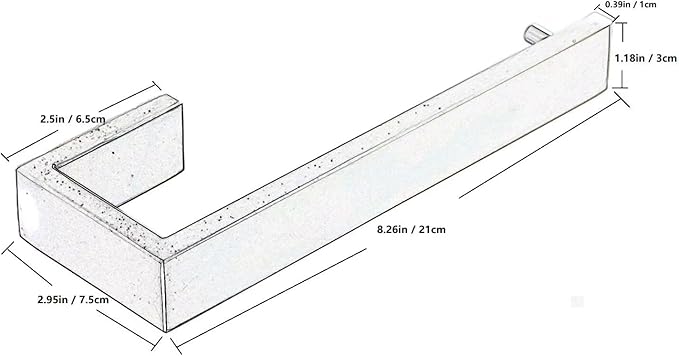 Hand Towel Holder, Towel Bar Stainless Steel SUS304, Towel Hanger Hardware Set for Bathroom, Kitchen, Cabinet, Laundry Room, Polish Finished & Wall Mounted