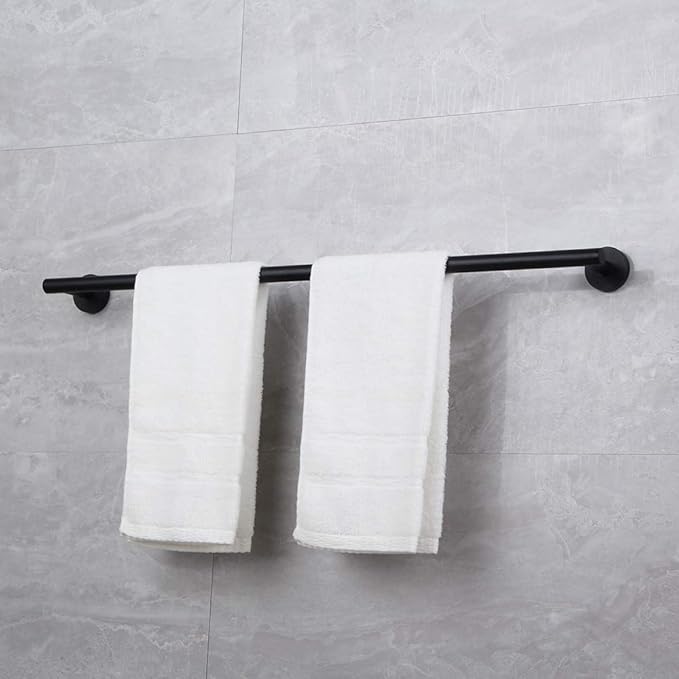30-Inch Matte Black Bath Hand Towel Bar SUS 304 Stainless Steel Towel Rack Holder for Bathroom Wall Mount