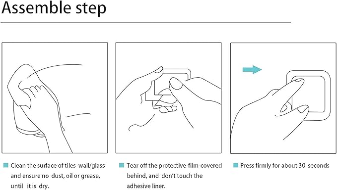 DELITON Adhesive Towel Hooks on Wall: Robe Hooks for Hanging Clothes Hats Stick on Bathroom/Kitchen SUS 304 Stainless Steel Silver-NeatNest